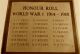 St John the Baptist, Sutherland, Honour Roll